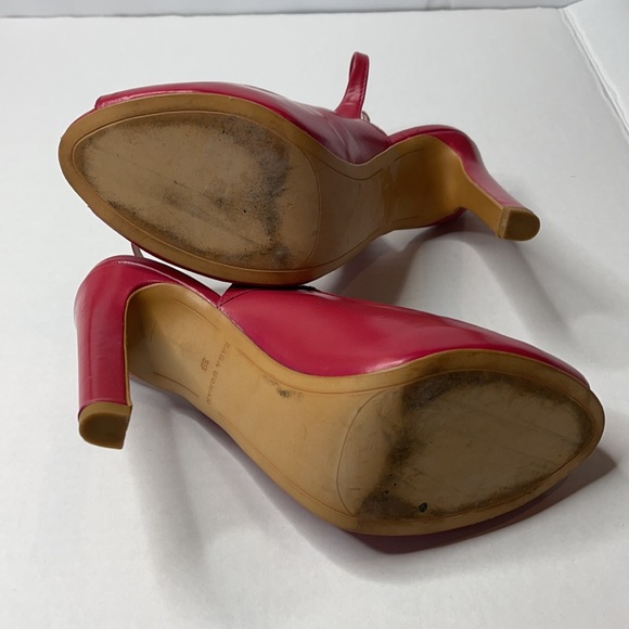 Zara Woman’s peep toe Red/pink heels. Size39 - Picture 4 of 8